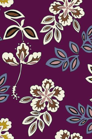 抽象花卉印花华亿平台图片