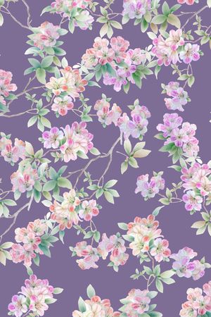 树枝印花华亿平台图片