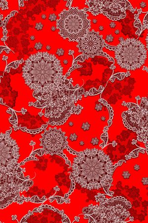 佩斯利印花华亿平台图片