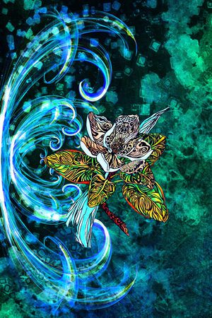 复古印花华亿平台图片