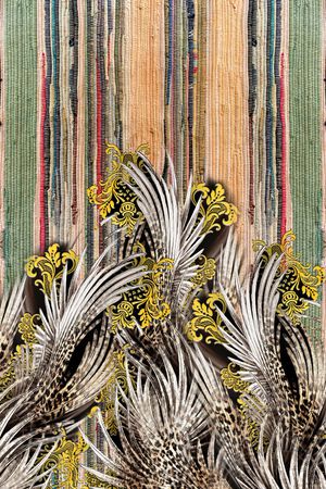 复古印花华亿平台图片