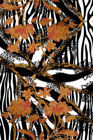 复古印花华亿平台图片