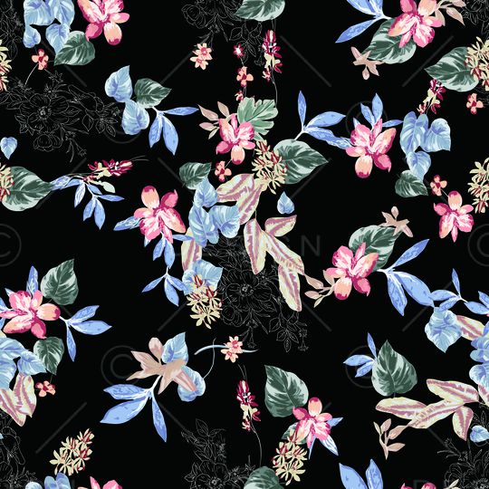 玫瑰花印花华亿平台图片