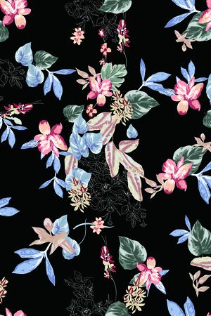 玫瑰花印花华亿平台图片