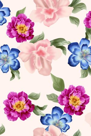 玫瑰花印花华亿平台图片