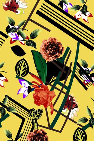 几何印花华亿平台图片