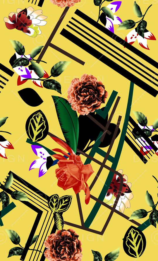 几何印花华亿平台图片