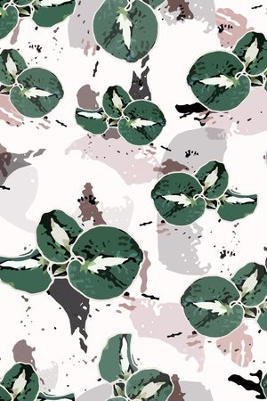 绿植树叶印花华亿平台图片