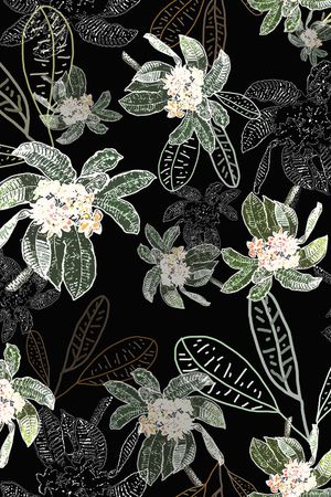 绿植树叶印花华亿平台图片