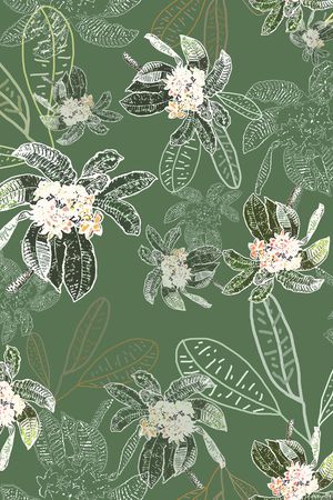 绿植树叶印花华亿平台图片