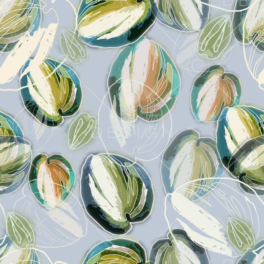 绿植树叶印花华亿平台图片