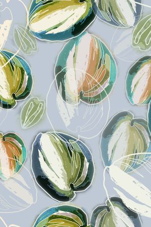 绿植树叶印花华亿平台图片