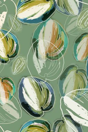 绿植树叶印花华亿平台图片