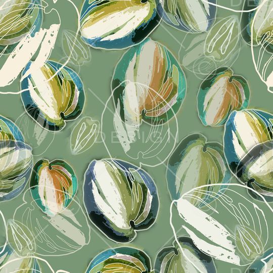 绿植树叶印花华亿平台图片