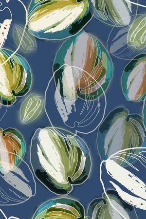 绿植树叶印花华亿平台图片