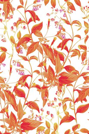 黑底花卉印花华亿平台图片