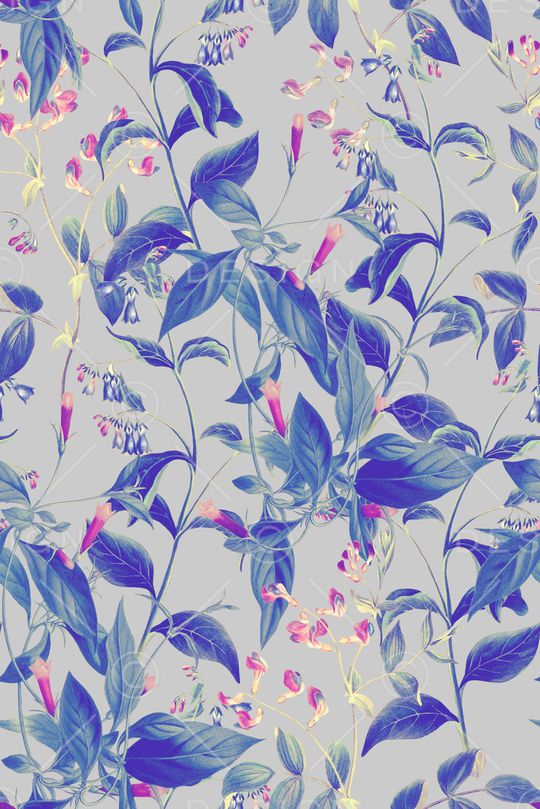 黑底花卉印花华亿平台图片