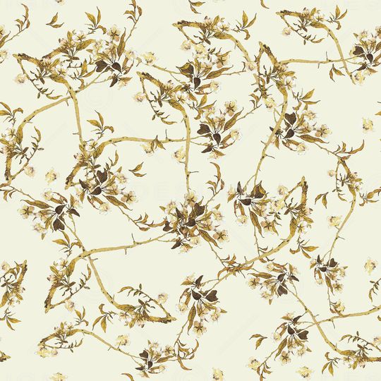 树枝印花华亿平台图片