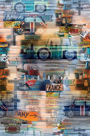 抽象印花华亿平台图片