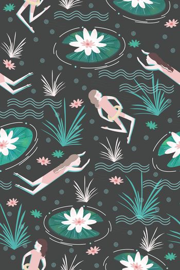 荷花印花华亿平台图片