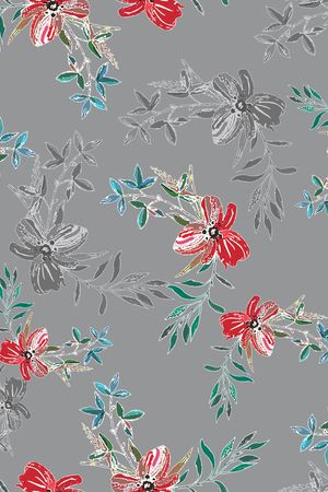 小碎花印花华亿平台图片