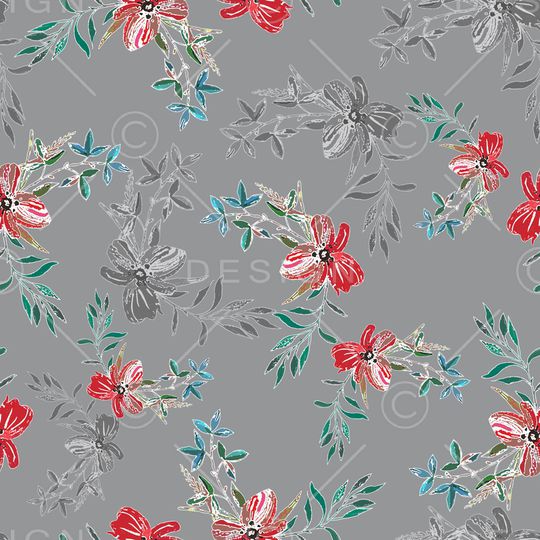 小碎花印花华亿平台图片