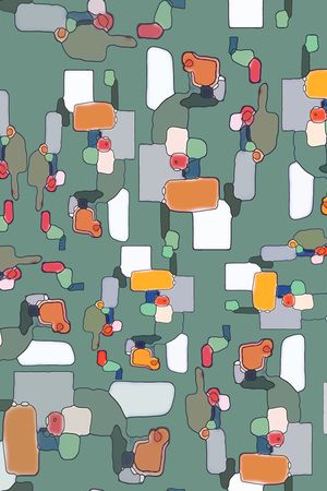 抽象印花华亿平台图片