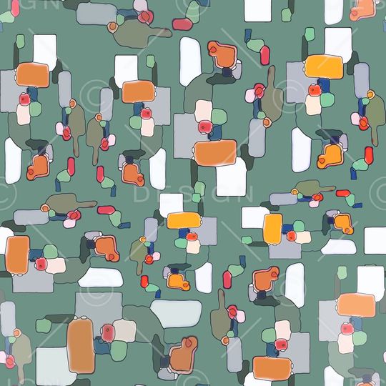 抽象印花华亿平台图片