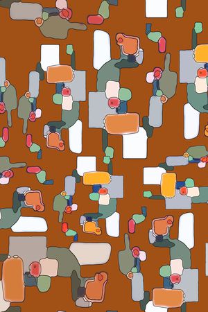 抽象印花华亿平台图片