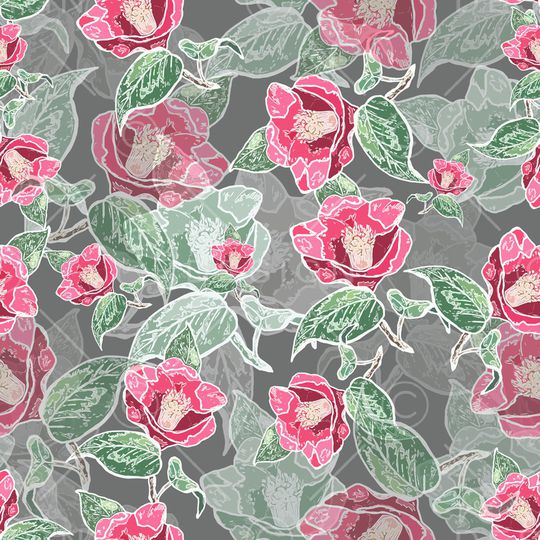 绿植树叶印花华亿平台图片