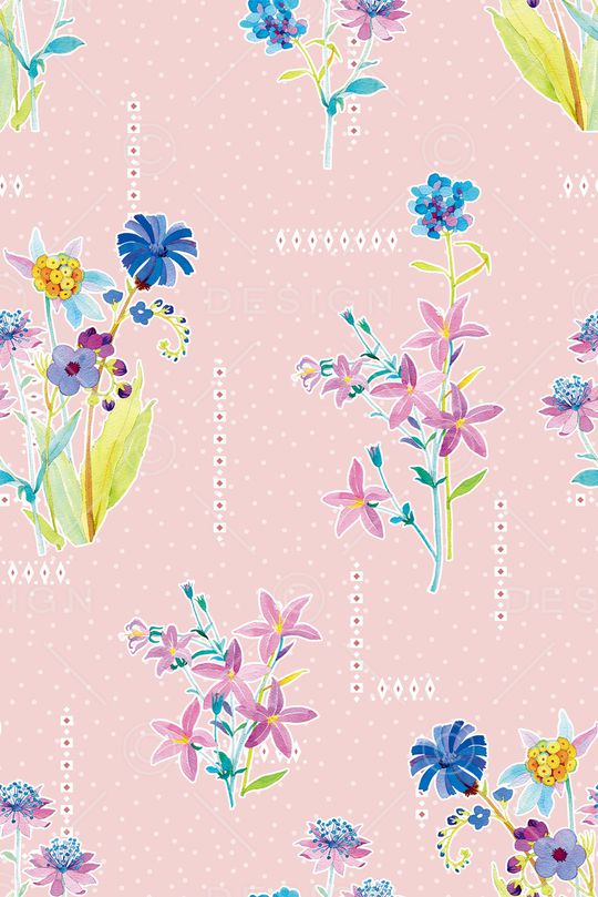 花卉印花华亿平台图片