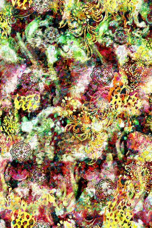 花卉印花华亿平台图片