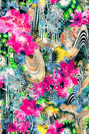 水彩印花华亿平台图片