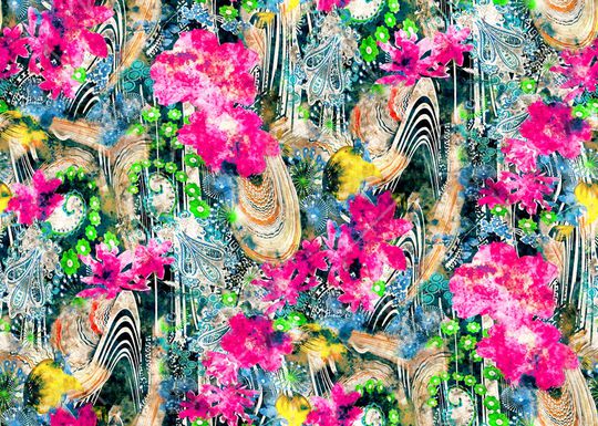 水彩印花华亿平台图片