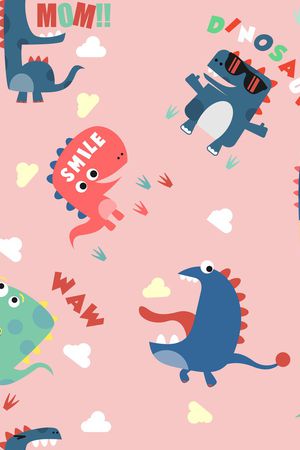 卡通动物印花华亿平台图片