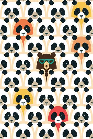 卡通动物印花华亿平台图片