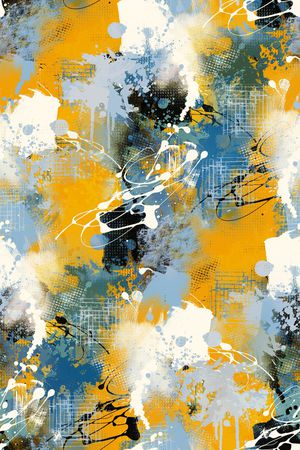 抽象男装印花华亿平台图片