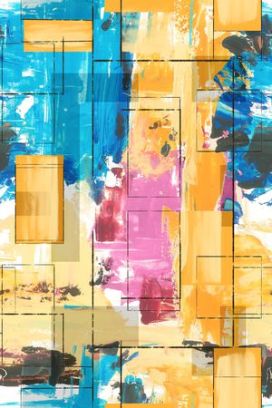 几何印花华亿平台图片