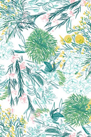 绿色印花华亿平台图片