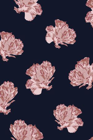 抽象花卉印花华亿平台图片