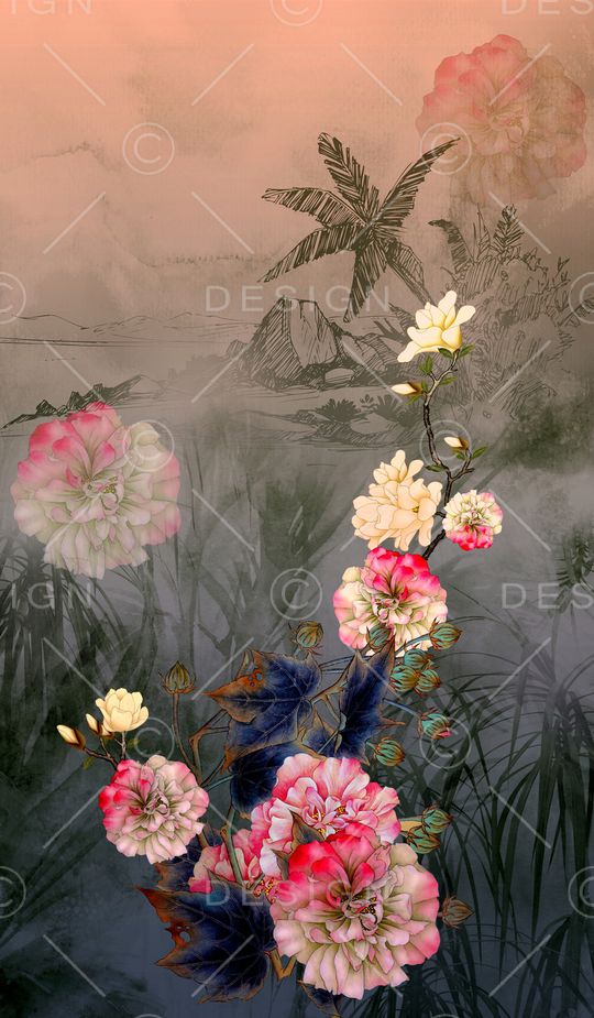 定位花印花华亿平台图片