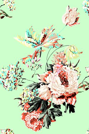 玫瑰花印花华亿平台图片