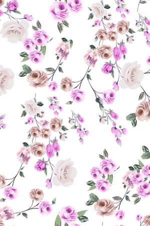 玫瑰花印花华亿平台图片