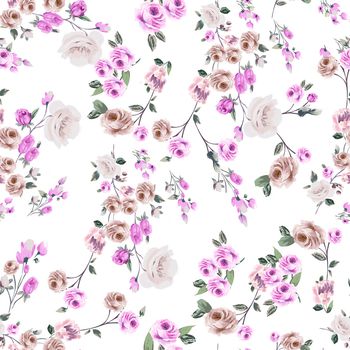 玫瑰花印花华亿平台图片