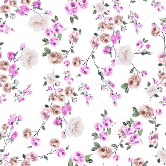 玫瑰花印花华亿平台图片