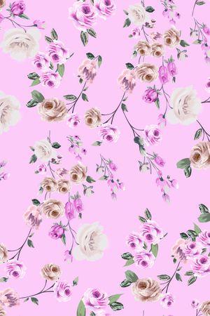 玫瑰花印花华亿平台图片