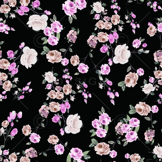 玫瑰花印花华亿平台图片