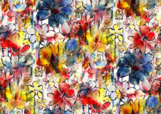 水彩印花华亿平台图片