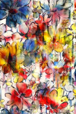 水彩印花华亿平台图片