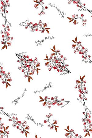 树枝印花华亿平台图片